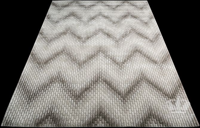 Heringbone Tiles (hand-tufted)